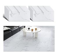 VEELIKE white tiles sticker marble effect floor tiles1.5mm 60cm×30cm 24 Pieces