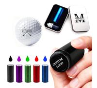 VEELU Custom Golf Ball Stamp, Personalized Name Golf Ball Marking, Golf Stamper with Metal Storage Case Golfing Accessories, Gifts for Golf Lovers, Golfers, Dad, Husband, Christmas Valentine's Day