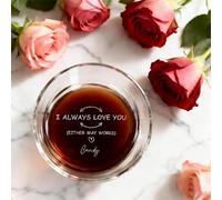 VEELU Personalised Engraved Whiskey Glass Customised Gifts for Men 10oz Whiskey Tumblers with Name & Text Anniversary Valentines Birthday Gifts for Brother Father Husband Grandad (Style 01)