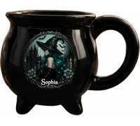 VEELU Personalised Witch Cauldron Coffee Mug, Custom Name Witchy Mug Gifts