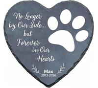 VEELU Personalized Pet Memorial Garden Stones, Custom Natural Rock Pet Memorial Stone with Name, Pet Loss Gift, Temporary Grave Marker, Dog or Cat Headstone, Dog Memorial Gift for Loss of Dog