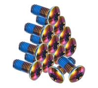 Veemoon 1 Box 12pcs Titanium Steel Brake Pad Screw Bike Screw Strong High Strength for Front and Rear Disc Brakes on Road Bikes