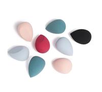 Veemoon 1 Box Heart Shape Dual-purpose Makeup Sponge Powder Puff Cosmetic Sponges for Foundation Blending Wet and Dry Use Soft Flocking in and Even Application