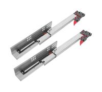 Veemoon 1 Pair Undermount Drawer Slides, 10" Soft Close Concealed Drawer Runners, Undermount Full Extension Glides for Bathroom Vanity Cabinets, Dressers