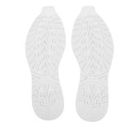 Veemoon 1 Pair White Non-Slip Shoe Sole Repair Pads for Sneakers Tendon Rubber Material, Quick Repair and Convenient Application, Cuttable Anti-Slip Heel Protectors for Shoe Bottom Grip