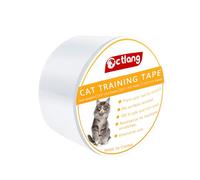 Veemoon 1 Roll Cat Training Tape Sofa Protection Tape Trains Cat Not to Scratch Protects Furniture Pvc White on Floor and Furniture