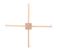 Veemoon 1 Set Baby Mobile DIY Kit Nursery Wooden Frame Mobile Crib Bed Bell Hanger - Ceiling Wooden Wind Chime Frame - Ornaments Handmade Kit for Infant Toys