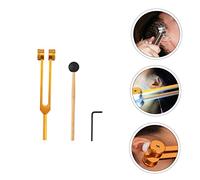 Veemoon 1 Set Durable Tuning Hammer Set with Tuning Forks for Ear Massage and Healing Essential Tool for Home Use Comfortable Skid Resistance Design for Friends