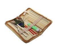 Veemoon 1 Set Ear Wax Cleaning Kit Professional Earwax Removal Tools Polished Cleaning Sticks for Ear Care Durable Practical Earwax Extraction Set Easy to Use Random Color