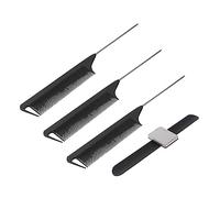 Veemoon 1 Set Hairpin Holder Bracelet Set with Tail Combs Professional Hairstyling Tools for Home and Barber Use Easy Access to Accessories Black Color
