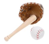 Veemoon 1 Set of Mini House Baseball Set Mini Baseball Bat Glove Ball Kit Mini House Sportsprops