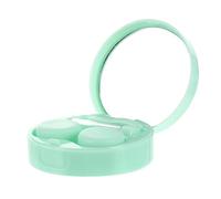 Veemoon 1 Set Rainbow Design Lens Container Durable Eye Care Kit Holder Safe Eye Lens Holder for Travel and Home Use for Friends and Family