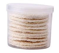Veemoon 10-Pack Loofah Makeup Remover Rounds Exfoliating Facial Cleansing Pads for Women Round Face Wipes Natural and Soft Face Accessories