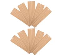 Veemoon 10 Pcs Blank Bamboo Bookmarks 16Cm X 5Cm X 0.2Cm Rectangular DIY Craft Blanks Bamboo Tags for Laser Engraving and Pressed Flower Decoration