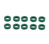 Veemoon 10 Pcs Iron Toroid Ferrite Core Hoop Greenary Iron Inductor Coils Iron Toroid Core Suffocated Induction Power Cores Toroid Ferrite Cores Transformer Filter Inductor T22