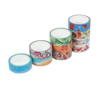Veemoon 10 Rolls Beach Shell Ice Cream Washi Tape Each Multi-pattern Decorative Adhesive Paper Tapes for DIY Scrapbooking Diary Crafts and gift for for for for for for Wrapping