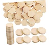 Veemoon 100 Pcs Unfinished Wood Circles Lightweight Wood Slices for Crafts DIY Rustic Decoration Centerpieces Painting and Art Projects