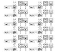 Veemoon 100 Sets Battery Spring Contacts, AA Battery Box Terminal Plates Replacement, Spring Plate Connectors for Electronics DIY, Flashlight, Remote Control