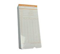 Veemoon 100 Sheets Attendance Cards for Employee Out Record Office Factory Use Random Color Random Color