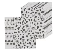 Veemoon 100 Sheets Black Cow Pattern Candy Wrapping Paper Made of Paper, Easy to Carry and Store, for Gifting and Occasions with Unique Artistic Design