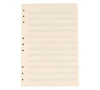 Veemoon 100 Sheets Blank Sheet Music Loose-Leaf Manuscript Paper Refill with 2mm Spacing and 12 Rows, White Paper that Prevents Ink Soak, Sturdy and Not Easy to Break, for Students