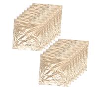 Veemoon 100 Sheets Gold Foil Craft Sheets Imitation Gold Leaf Paper for Cake Decoration Furniture Refinishing DIY Art Gilding Applications with Realistic Metallic Finish and Durable Shine