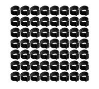 Veemoon 100pcs 10mm Black Pigeon Foot Rings Clip-on Identification Leg Bands for Pigeons Bird Supplies