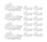 Veemoon 100pcs Angel Flatback Charms Mini Resin Figure, White Resin Cherub Ornament for DIY Micro Landscape Angel Displays and Phone Case Decorations, Christmas