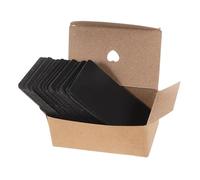 Veemoon 100pcs Black Blank Playing Cards Multipurpose DIY Word Note Cards for Learning Entertainment Crafting and Collecting with Ample Space for Custom Messages and Signatures
