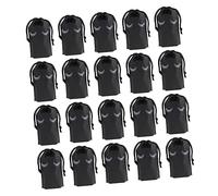 Veemoon 100pcs Black Eva Drawstring Eyelash Storage Bags 15x10cm Portable Cosmetic Pouches Travel Makeup Organizer Toiletry Holders for Home and On-the-go Random Color