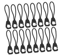 Veemoon 100Pcs Black Zipper Pull Replacement Cord Strong Zipper Slider Tabs for Suitcases Jackets Bags Easy Install Practical Repair Accessories