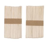 Veemoon 100pcs Blank Sticks Making Sticks Natural Wood Does Not Split Not Easy to Deform for DIY Crafting and Creating Favorite Models