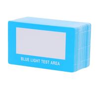 Veemoon 100pcs Blue Light Protection Test Card for Lens Accurate Light Detection Tester Card for Family Office Environments