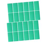 Veemoon 100Pcs Business Cards Blank Engraving Metal Cards Thick Sublimation Printable for Nameplate Door Plate Trophy Plaques Desk Tags Green