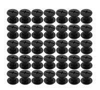 Veemoon 100pcs Chicago Binding Screws M5 X 4mm, Black for Bookbinding