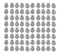 Veemoon 100pcs Chinese Lucky Charms: Five Element Pendant Blessing Jewelry - Metal Hanging Charms For Jewelry Making - Ideal For Gifts And Daily Wear(Mixed Style)
