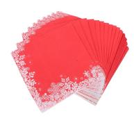 Veemoon 100pcs Christmas Snowflake Napkins Disposable Paper Tissues for Holiday Dinner Retro Party Decorations and Festive Gatherings of Decorative Table Supplies
