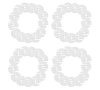 Veemoon 100pcs Circular Plastic Upholstery Buttons with Elastic Cord for Sofa and Bedside, Skin-Friendly Decorative Buckles for Modern Furniture Accessories
