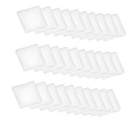 Veemoon 100pcs Clear Square Glass Cabochons Flat Back DIY Crystal Patch for Jewelry Making Crafts Photo Decoration Transparent Gemstone for Earrings Cufflinks Rings