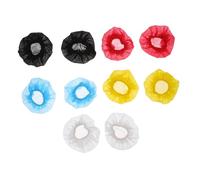 Veemoon 100pcs Disposable Microphone Covers Versatile Windscreen Caps for Ktv Recording Studios and Live Performances Protects Microphones User Friendly Design White Black Red Yellow