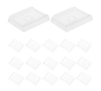 Veemoon 100pcs Disposable Plastic Embedding Base Mold 7x7x5mm Biopsy Cassette Mold Anti-static Pathology Embedding Cassette for Laboratory Histology Slide Holders
