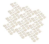Veemoon 100pcs DIY Unpainted Wooden Arabic Numbers 0-9 30mm Unfinished Woodcraft Clock Decoration for Home Crafting and Educational Projects