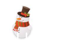 Veemoon 100Pcs Festive Wine Glass Markers - Christmas Drink Tags for Parties - Snowman Design Paper Identifiers for Recognition Perfect for Holiday Celebrations