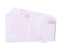 Veemoon 100pcs Government Exam Answer Cards with Inkproof Paper Civil Service Simulation Test Sheets for Multiple Choice Essay Writing Neat Layout for Classroom Practice Fast Grading