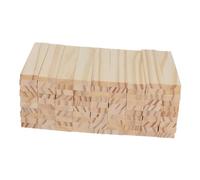 Veemoon 100pcs Hardwood Wooden Dowel Rods for DIY Arts Crafts Montessori Building Blocks for Creative Wood Block for Parties Classrooms and Early Education