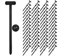 Veemoon 100pcs Heavy Duty Nylon Cable Tie Buckles Zip Ties with Throughpin for Car Harness Engine Bay Home Organization and Wire Management