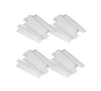 Veemoon 100pcs Makeup Brush Protective Covers 12cm Plastic Net Sleeves White Mesh Makeup Protectors for Professionals and Travel