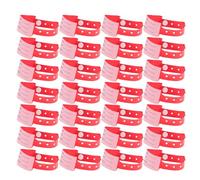Veemoon 100pcs Medical Identification Band PVC Hospital Bands Snap Closure Patient Identifier Wristbands for Event Hospital Use