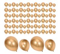 Veemoon 100pcs Metallic Balloons Set Gold Chrome Helium Balloons for Birthday Graduation Shower Anniversary Decorations Versatile for Stunning Party Displays