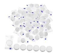Veemoon 100Pcs Mini Compressed Towel Tablets Coin Napkins for Travel Camping Outdoor Use Soft Tough Compressed Tissues Space Saving Coin Towels for Daily Needs